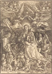 The Virgin Surrounded by Many Angels