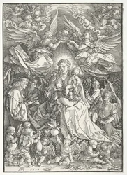 The Virgin Surrounded by Many Angels
