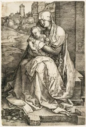 The Virgin and Child Seated by the Wall