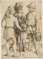 Three Peasants in Conversation