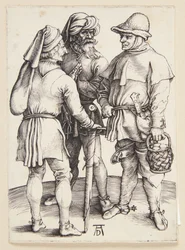 Three Peasants in Conversation