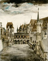 View of the castle courtyard