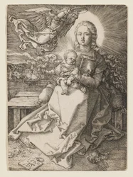 Virgin Crowned by One Angel