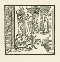 A Rope Maker Sees a Monk Leaving the Chamber of His Unfaithful Wife