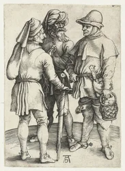 Three Peasants in Conversation