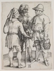 Three Peasants in Conversation