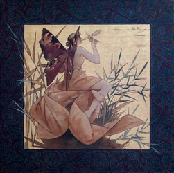 Composition with Winged Nymph among the Reeds