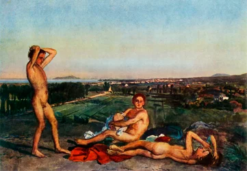 On the beach in the Bay of Naples, 1830s, 1965
