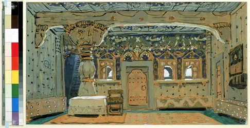 Stage Design for the Opera The Pskov Maiden by N. Rimsky Korsakov