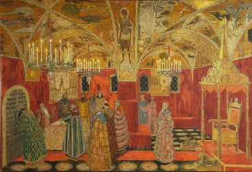 Stage design for the opera Boris Godunov by M. Musorgsky