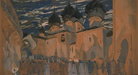 Stage Design for the Opera The Pskov Maiden by N. Rimsky-Korsakov, 1901