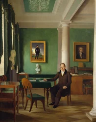 Portrait of Prince Viktor Pavlovich Kochubey in His Studio