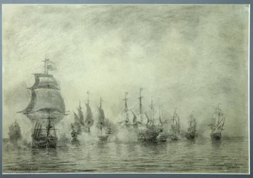 First Naval Battle. Naum Senyavin