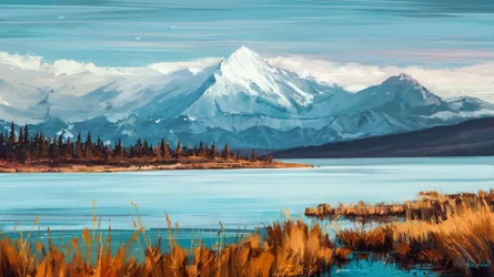 Autumn Mountain Lake