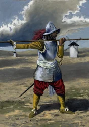 A tercio, pikeman of the Spanish infantry between 1534 and 1704