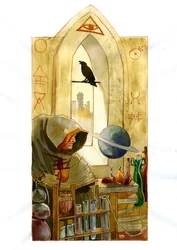 An alchemist in his laboratory