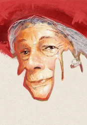 Portrait of Poetess Wislawa Szymborska