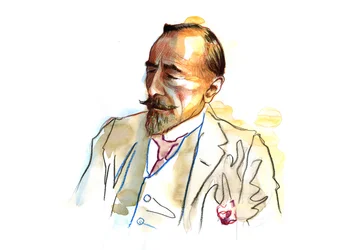 Portrait of English writer Joseph Conrad