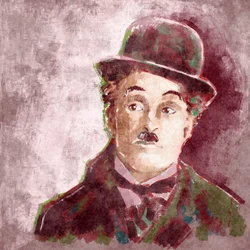 Portrait of actor and director Charlie Chaplin