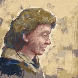 Portrait of scientist Dorothy Mary Crowfoot Hodgkin