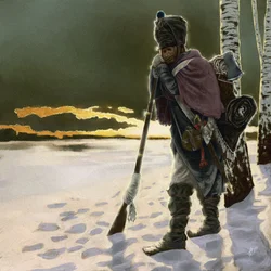 Retreating Infantryman During the Russian Campaign of 1812