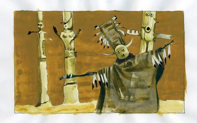 Shamanism: spiritual ceremony centered on the mediation between human beings and nature spirits - shaman and his totems