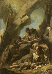 Three Camaldolese Monks in Meditative Prayer