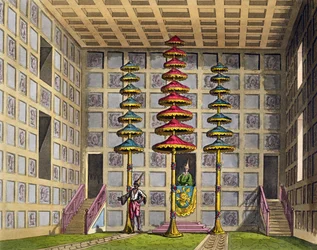 Audience Hall, Cochin China, plate 88 from 