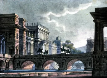 Scenography of Sanquirico for the opera “L