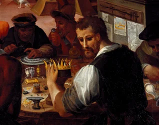 The workshop of the goldsmith (detail)