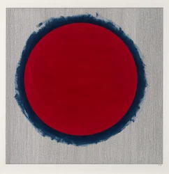Circle Red on Blue, 2022