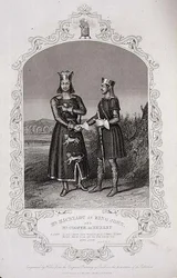 Mr Macready as King John and Mr Cooper as Hubert, Act III Scene 3 of 