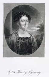 Lydia Huntley Sigourney, Engraved by Burt