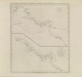 Plans of Ports, Dalrymple, Alexander published in 1791 ID Number 41167-2001 A plane chart of part of the Gulf of Persia, partly corrected by Lieut. Edward Harvey 1778