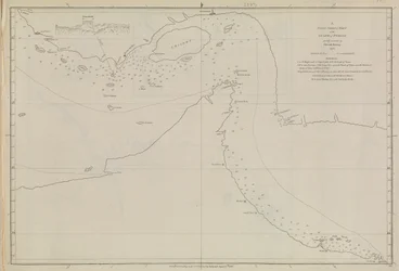 Plans of Ports, Dalrymple, Alexander published in 1791 ID Number 41167-2001 A plane chart of part of the Gulf of Persia, partly corrected by Lieut. Edward Harvey 1778
