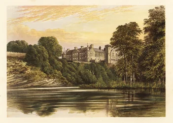 Brechin Castle, Angus, Scotland, 1880 (engraving)