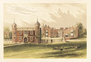 Charlecote, Warwick, England, 1880 (engraving)