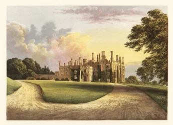 Eggesford House, Devon, England, 1880 (engraving)