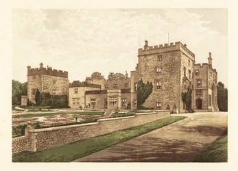 Muncaster Castle, Cumbria, England (engraving)