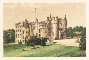 Picton Castle, Pembrokeshire, Wales (engraving)