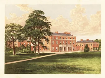 Trafalgar House, Wiltshire, England (engraving)