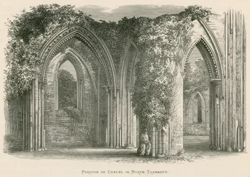 Glastonbury Abbey, Portion of Chapel in North Transept