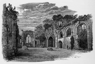 Interior, Looking East, Netley Abbey