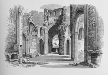 Nave and North and South Aisle, Melrose Abbey, c1880