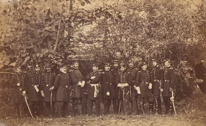 General McClellan and Staff, ca. 1863