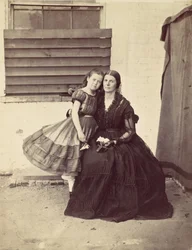 Mrs. Greenhow and Daughter, Imprisoned in the Old Capitol, Washington