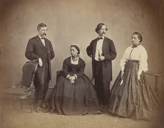 Queen Emma of Hawaii and Her Entourage