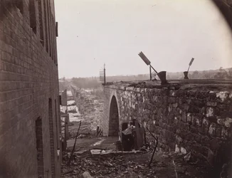 Ruins of Richmond & Petersburg Railroad Bridge, Richmond, Virginia