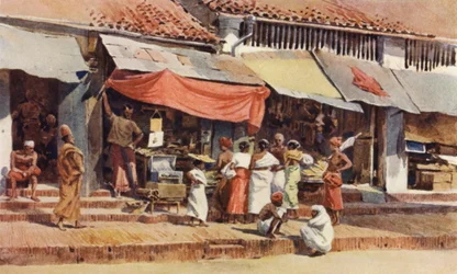A Street Scene in Kandy