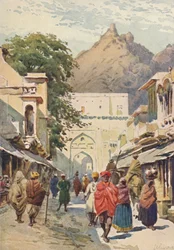 The Main Street of Alwar, c1880 1905